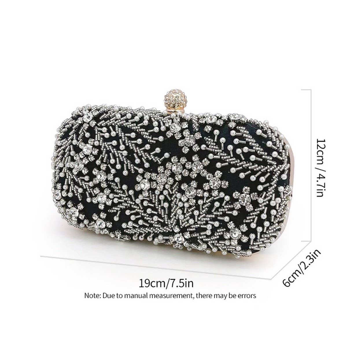 TEMPERAMENTAL HIGH END NICHE BEADED CLUTCH_CWAB2502