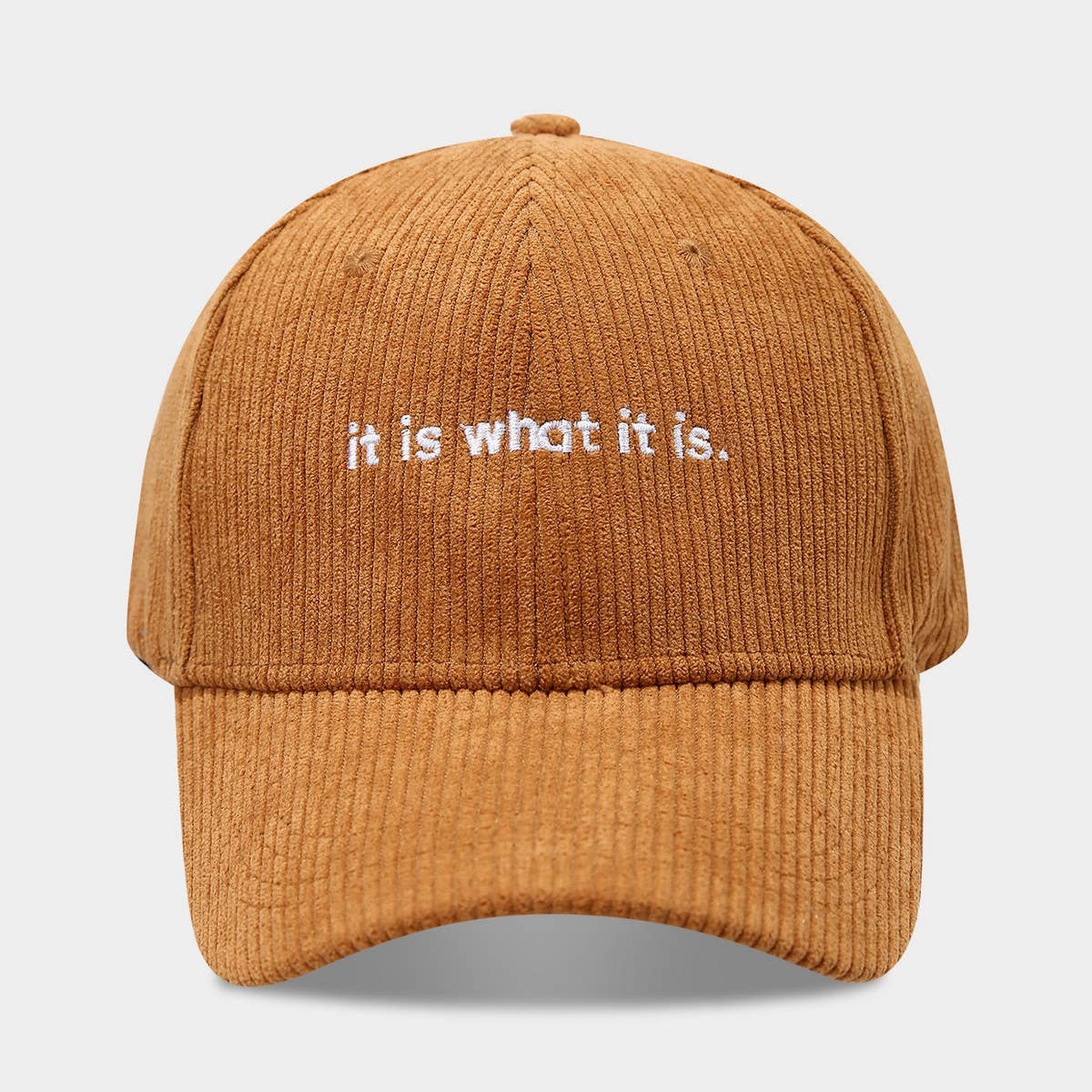 Corduroy Letter Baseball Cap Women Trendy_Cwah04649