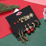 CHRISTMAS FASHION SWEET ALLOY EARRINGS JEWELRY SET_CWMM2630