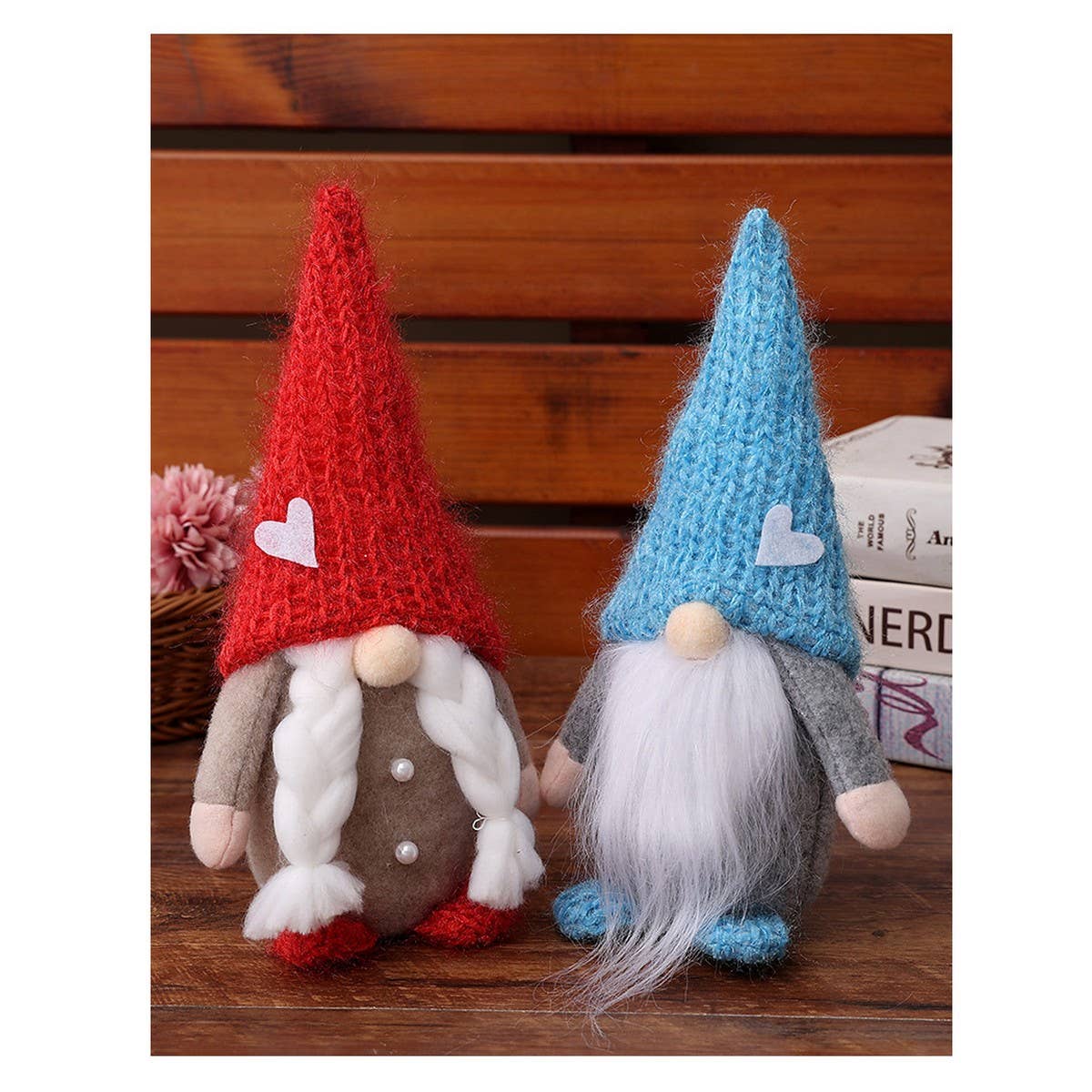 Cwmm1736_10.24" Christmas Rudolph Gnome Home Decor