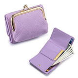 MINI LEATHER TRI FOLD PURSE LARGE CAPACITY_CUAB00379