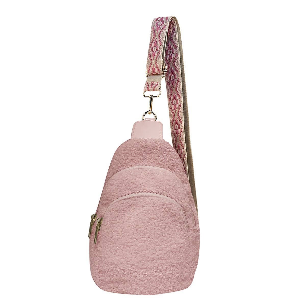 Sherpa Plush Crossbody Bag_Cwab1399