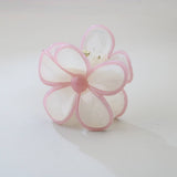 Cwaha07421_Plumeria Flower Hair Claw Clip Candy Colors