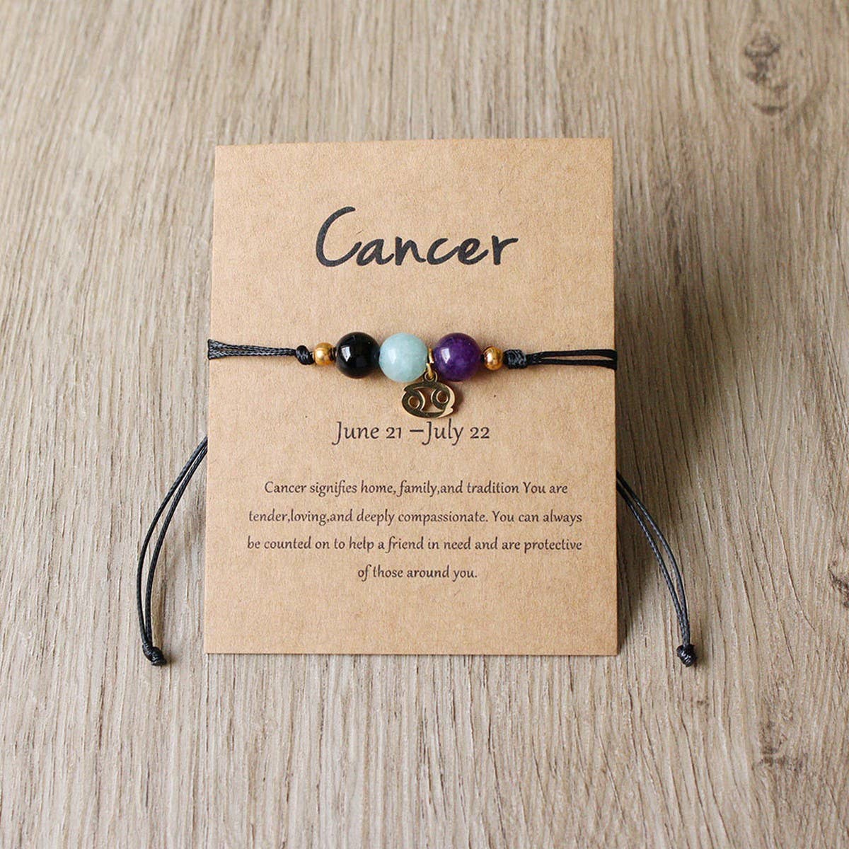 Handmade Zodiac Adjustable Crystal Bracelet_Cwmm11259
