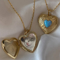 NEW DESIGN LOVE PHOTO BOX PENDANT NECKLACE_CWAJE1580