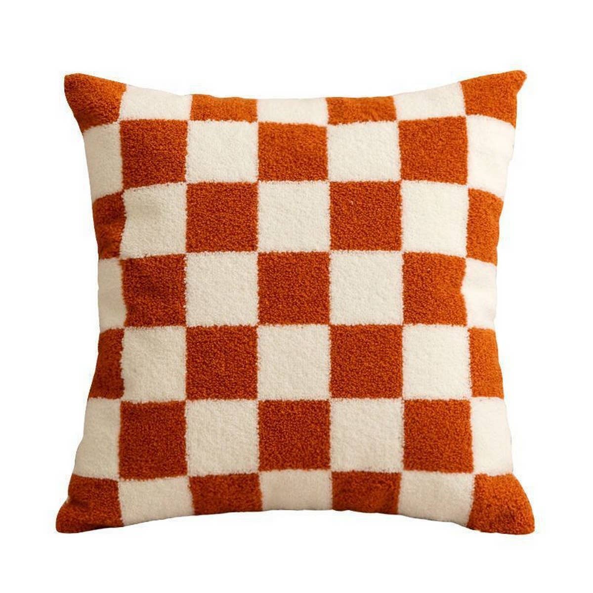 HOUNDSTOOTH EMBROIDERED ABSTRACT PILLOW COVER DECOR_CWMM7687