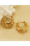 18K Gold Plated Stainless Steel Earrings_Cwaje0373