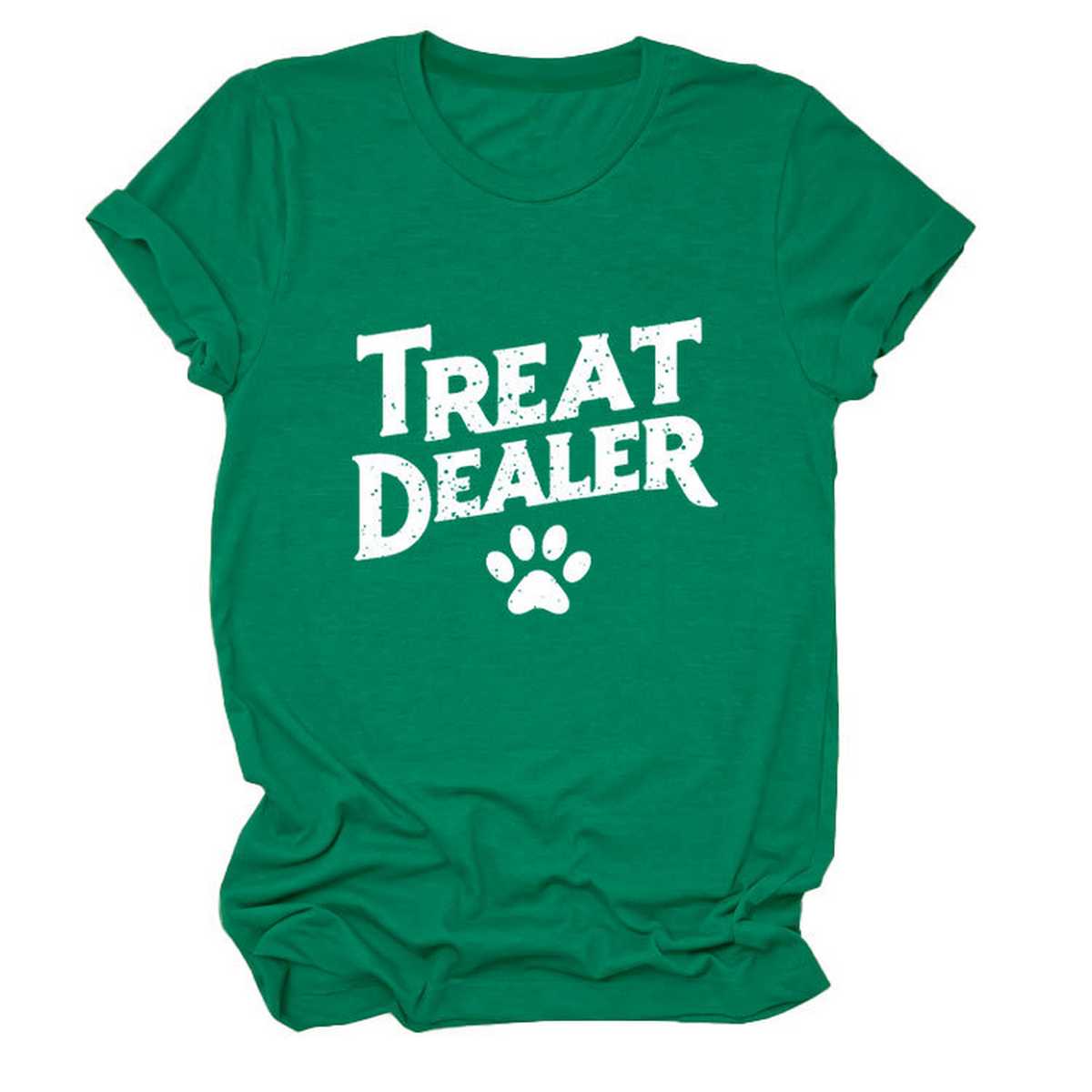 STYLISH CREW NECK SHORT SLEEVE TEE FOR WOMEN_CWDSD8365