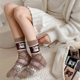 Womens Thick Wool Cartoon Slouchy Socks_Cwms03288