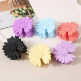 MATTE DAISY HAIR CLAW FLORAL BACK BUN SHARK CLIP_CWMM5004