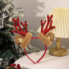 Cwaha07531_Christmas Reindeer Antler Plush Headband