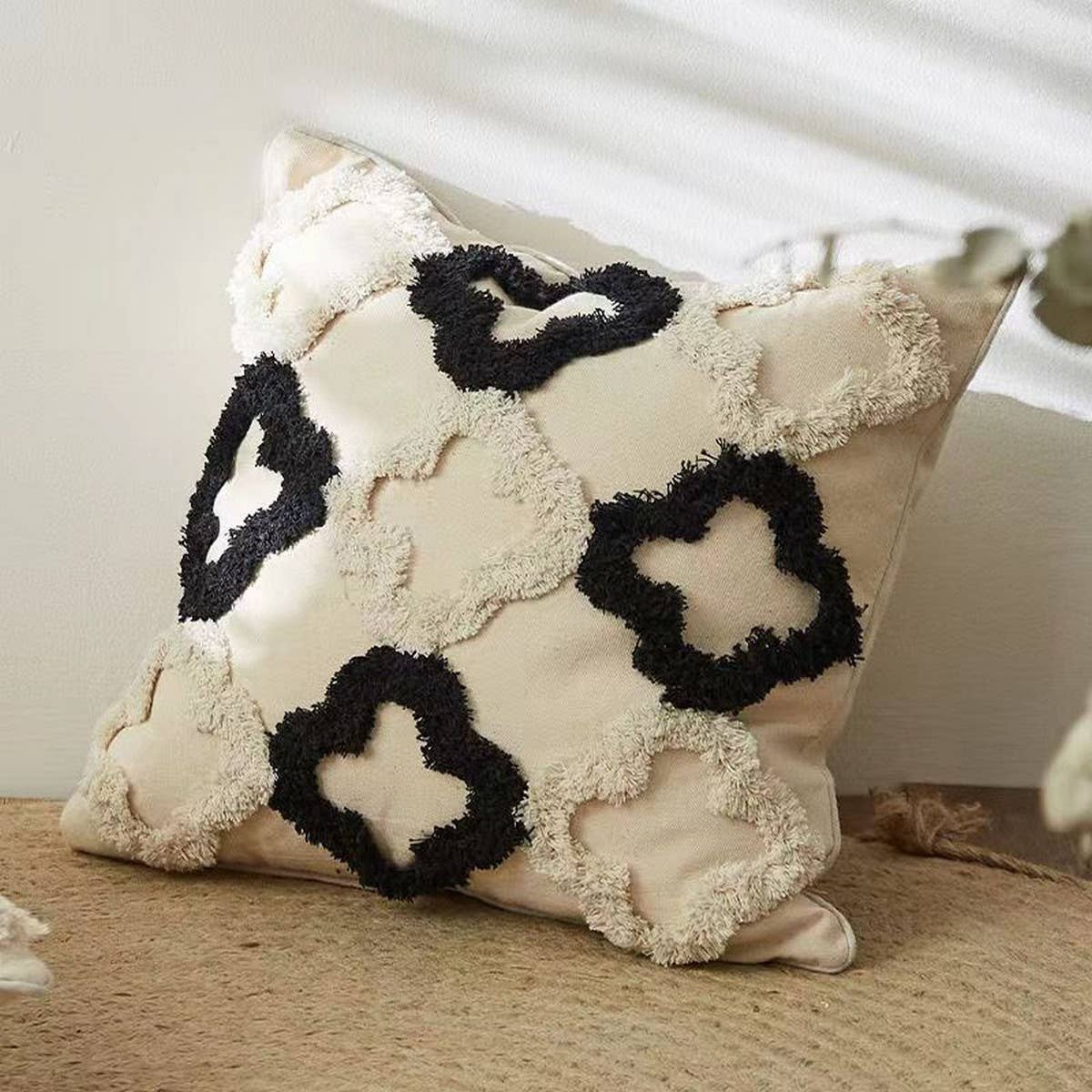 LUXURY WHITE GREEN SOFA PILLOW COVER MODERN CUSHION_CWMM7707