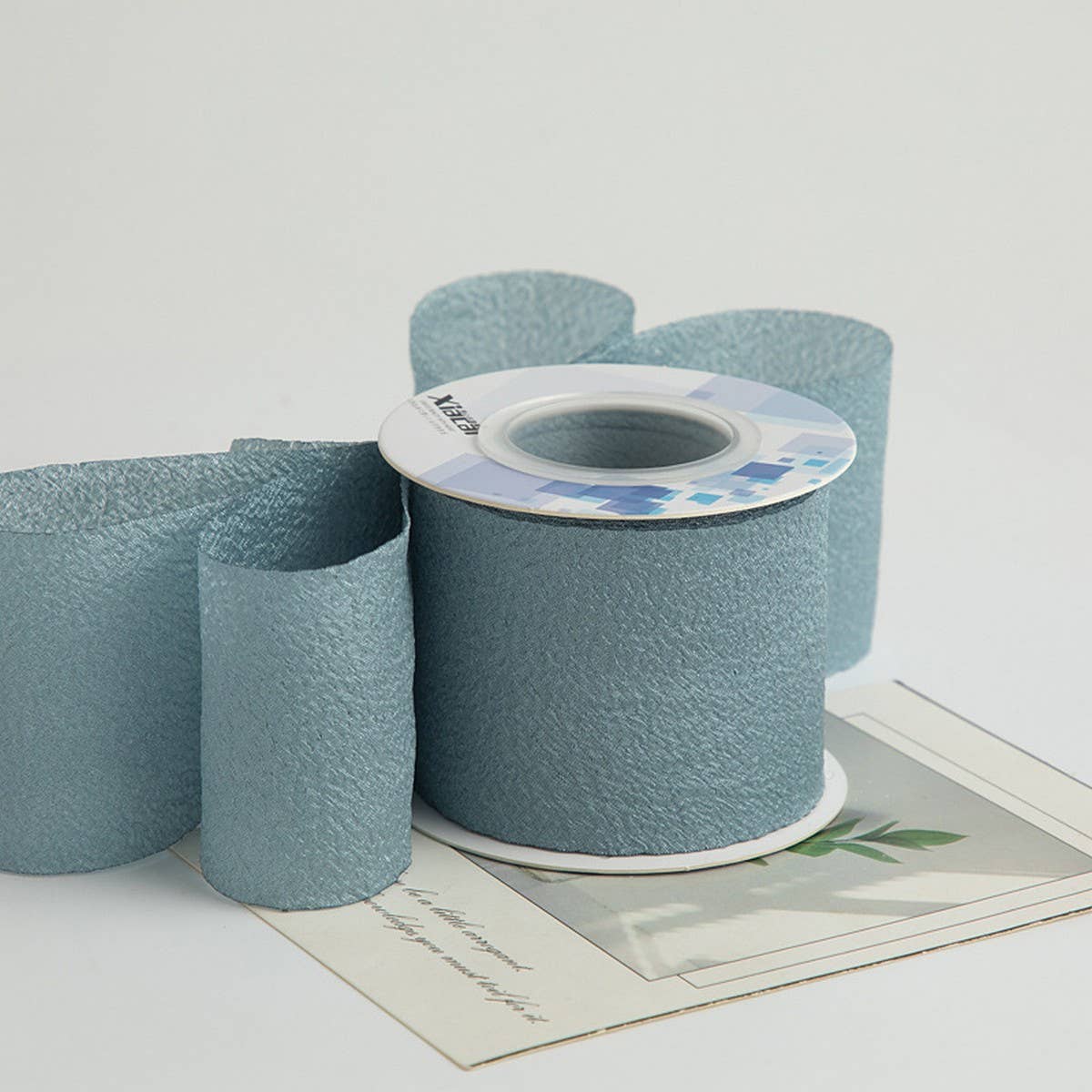 6CM KAPOK RIBBON BRIGHT PLEATED RIBBON_CWMM5763