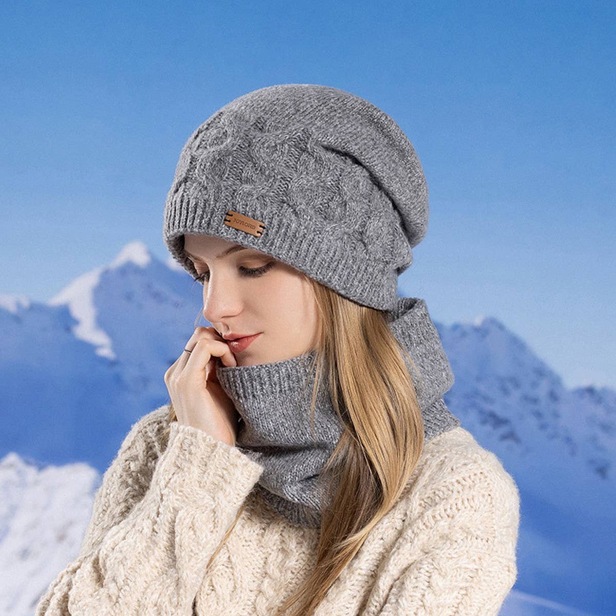 Winter Outdoor Cycling Hat And Scarf Two-Piece Set_Cwasc1120