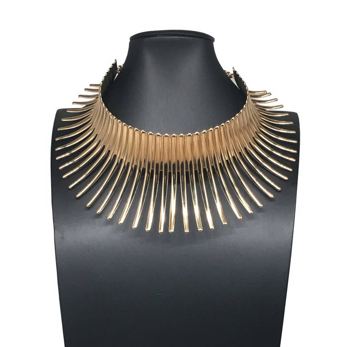 METAL FLOWER PUNK FASHION NECKLACE SET_CWMM4927