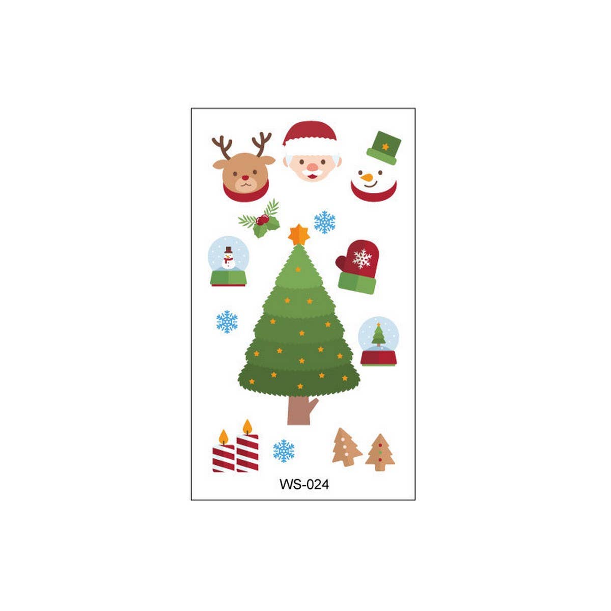 CHRISTMAS CANDLE TATTOOS FOR KIDS PARTIES_CWMM8262