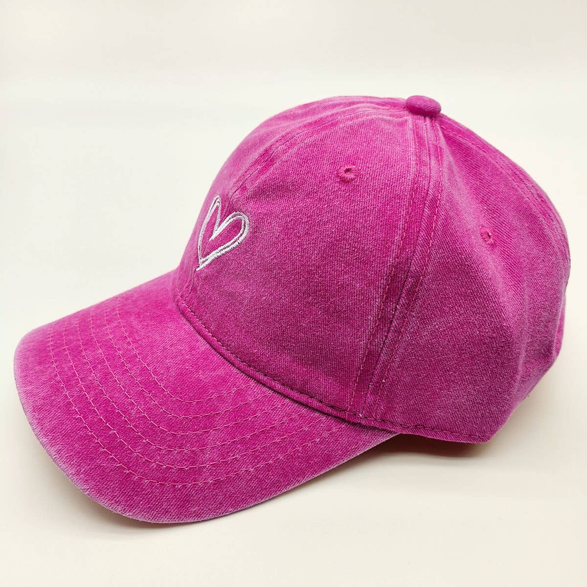 SPRING SUMMER WASH HEART BASEBALL CAP SUN HAT CWAH0012