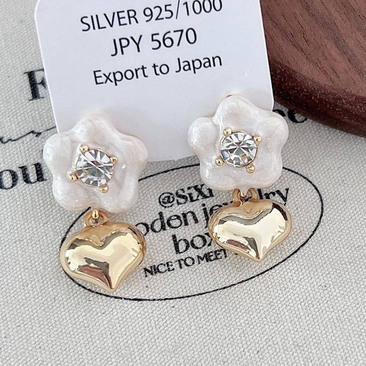 FASHION FLOWER HEART EARRINGS_CWAJE2044