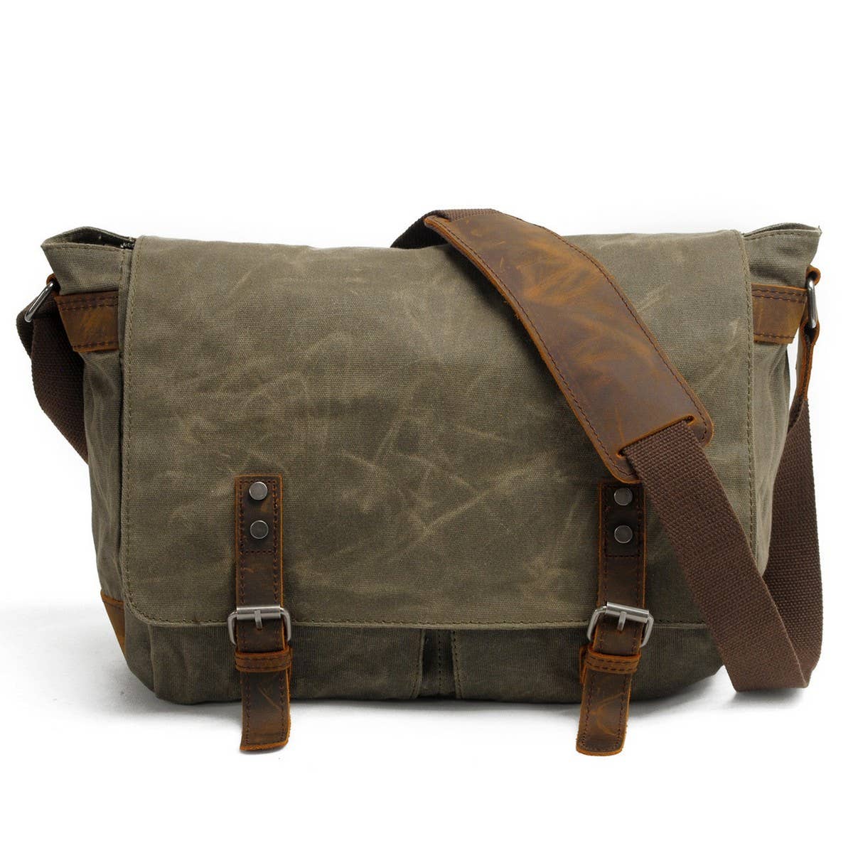 Waterproof Waxed Canvas Camera Satchel For Men_Cwab5569