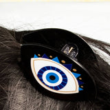 EVIL EYE ACRYLIC HAIR CLAW BLACK SHARK CLIP_CWAHA0308