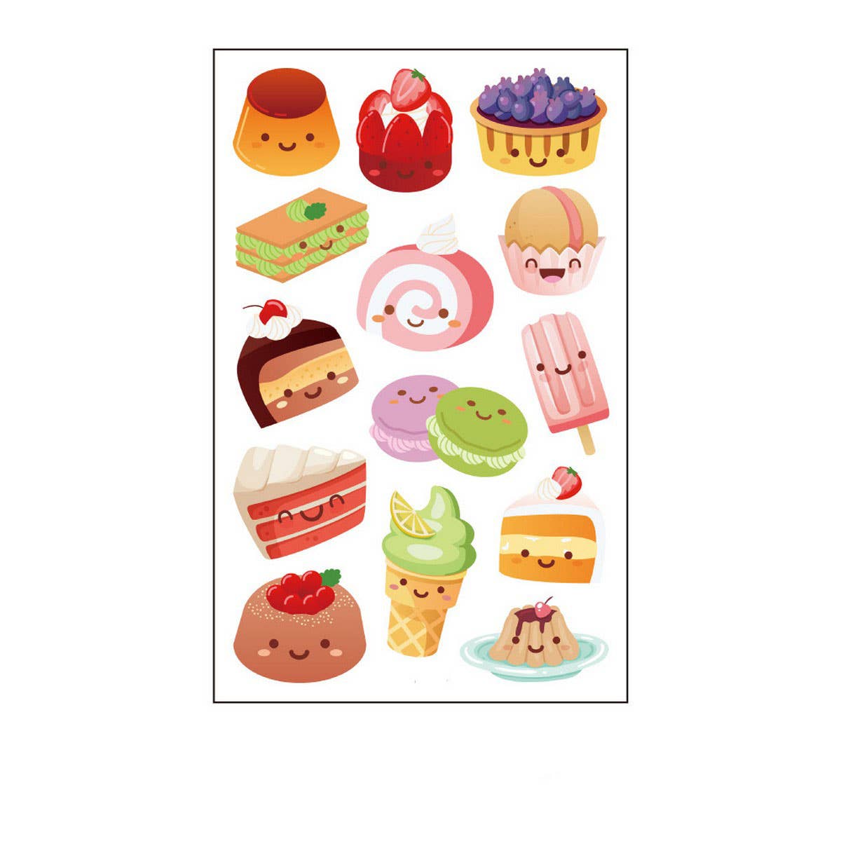 FOODIE TATTOO STICKERS BURGER CAKE CANDLES_CWMM8396