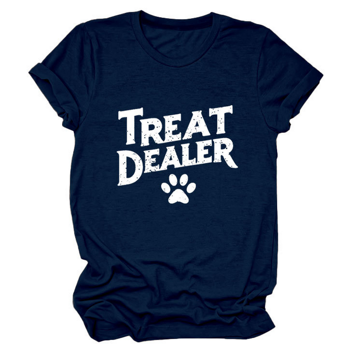 STYLISH CREW NECK SHORT SLEEVE TEE FOR WOMEN_CWDSD8365