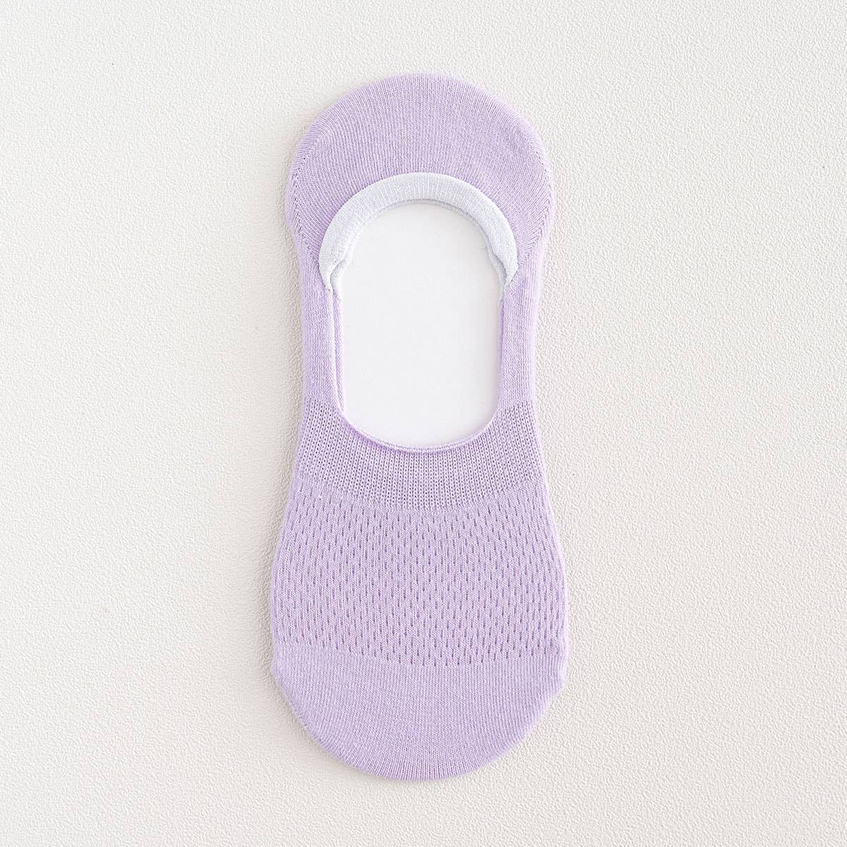 MESH SOLID NO SHOW SOCKS FOR BREATHABLE SUMMER_CWMS068