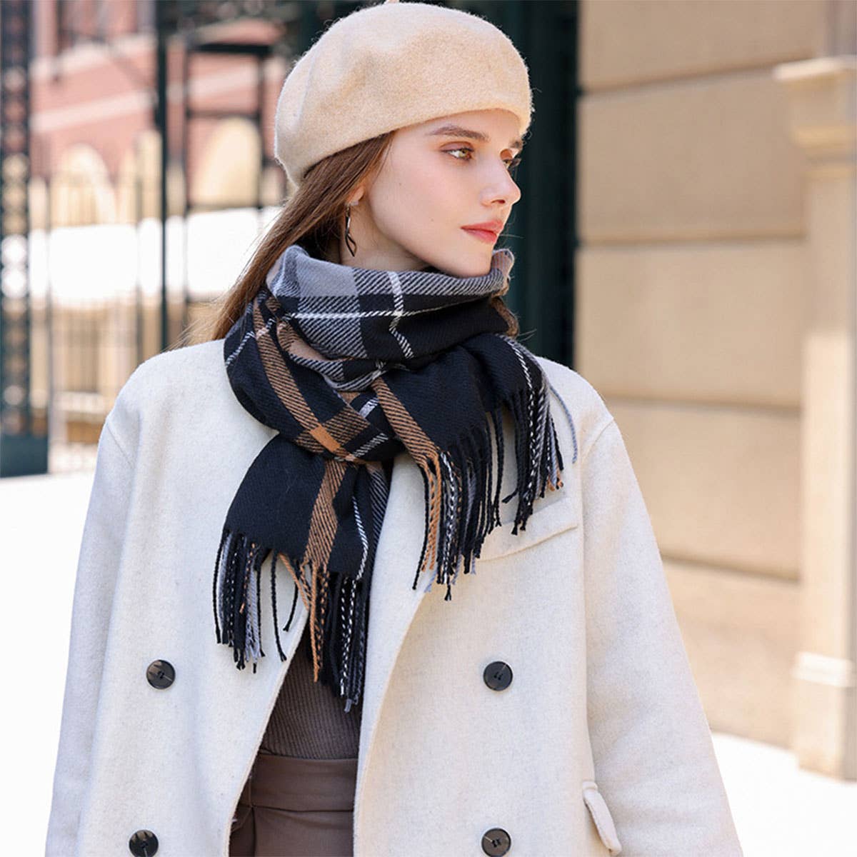 FAUX CASHMERE SCARF COZY WINTER WRAP FOR COUPLES_CWASC0205