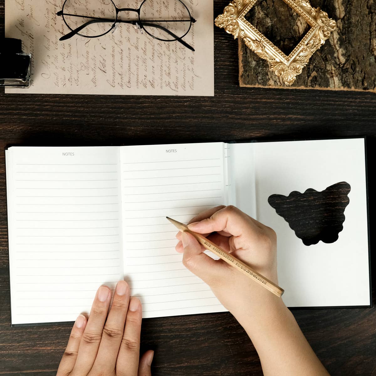 DREAM BODY BUTTERFLY PORTABLE TRIFOLD NOTEBOOK_CWMM1840