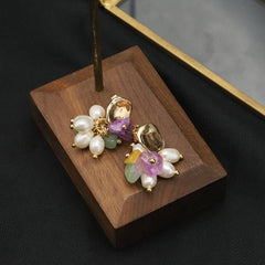 NEW HIGH END RETRO NATURAL PEARL EARRINGS_CWAJE3782