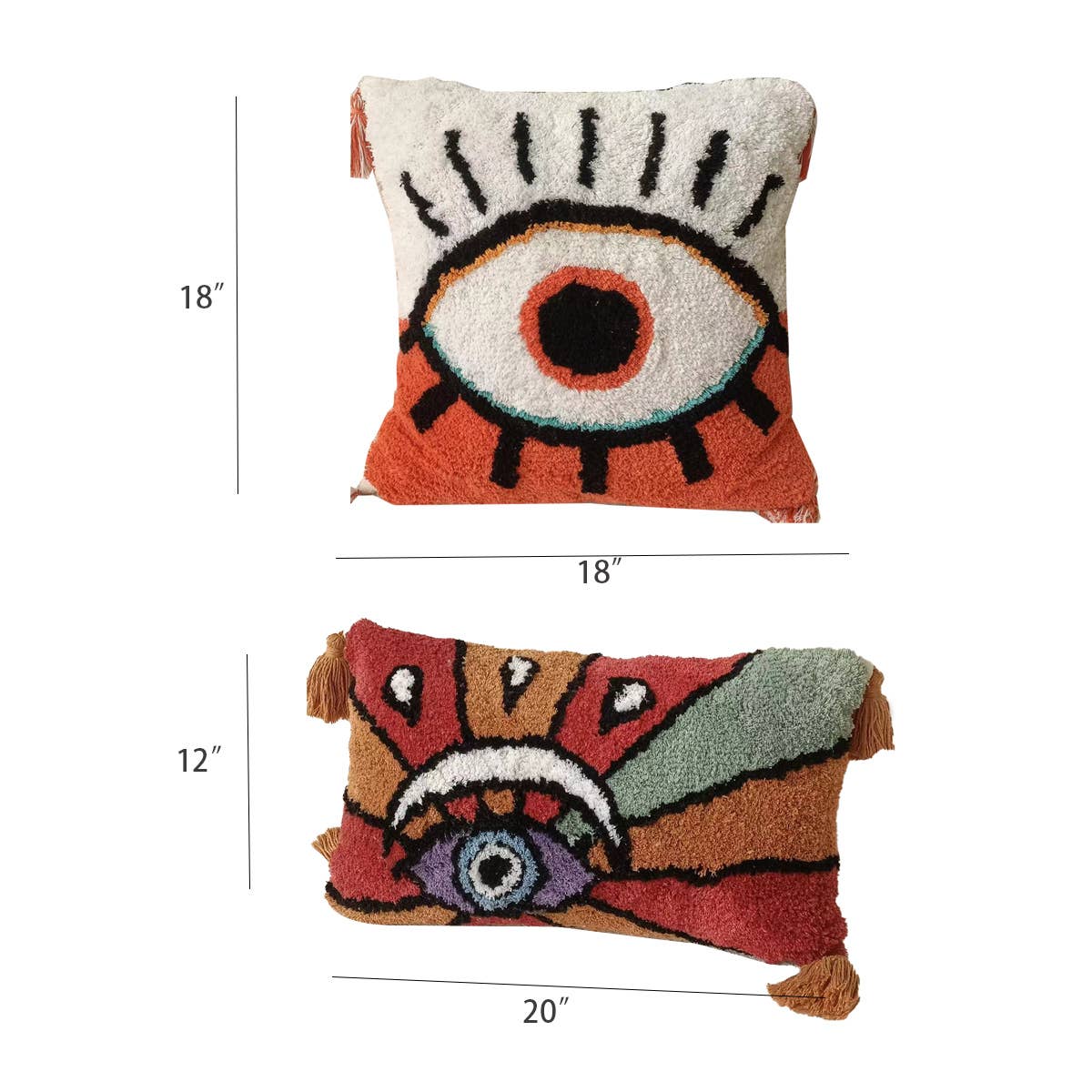 DEVIL EYE PATTERN BOLSTER PILLOW FOR COUCH_CWMM0237