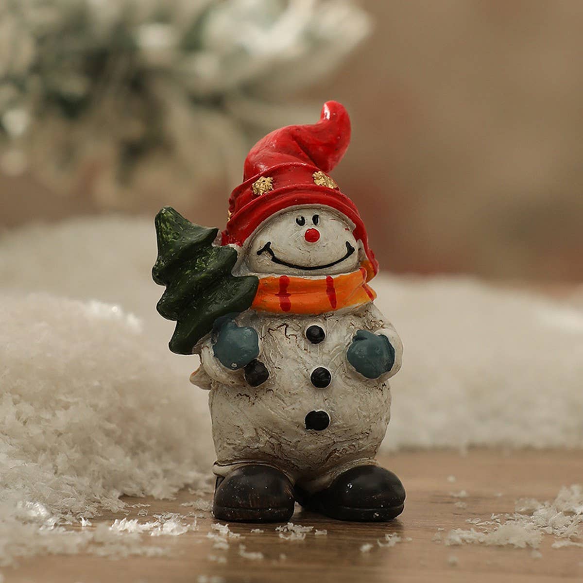Mini Santa Snowman Xmas Desk Ornament Set_Cwmm10581