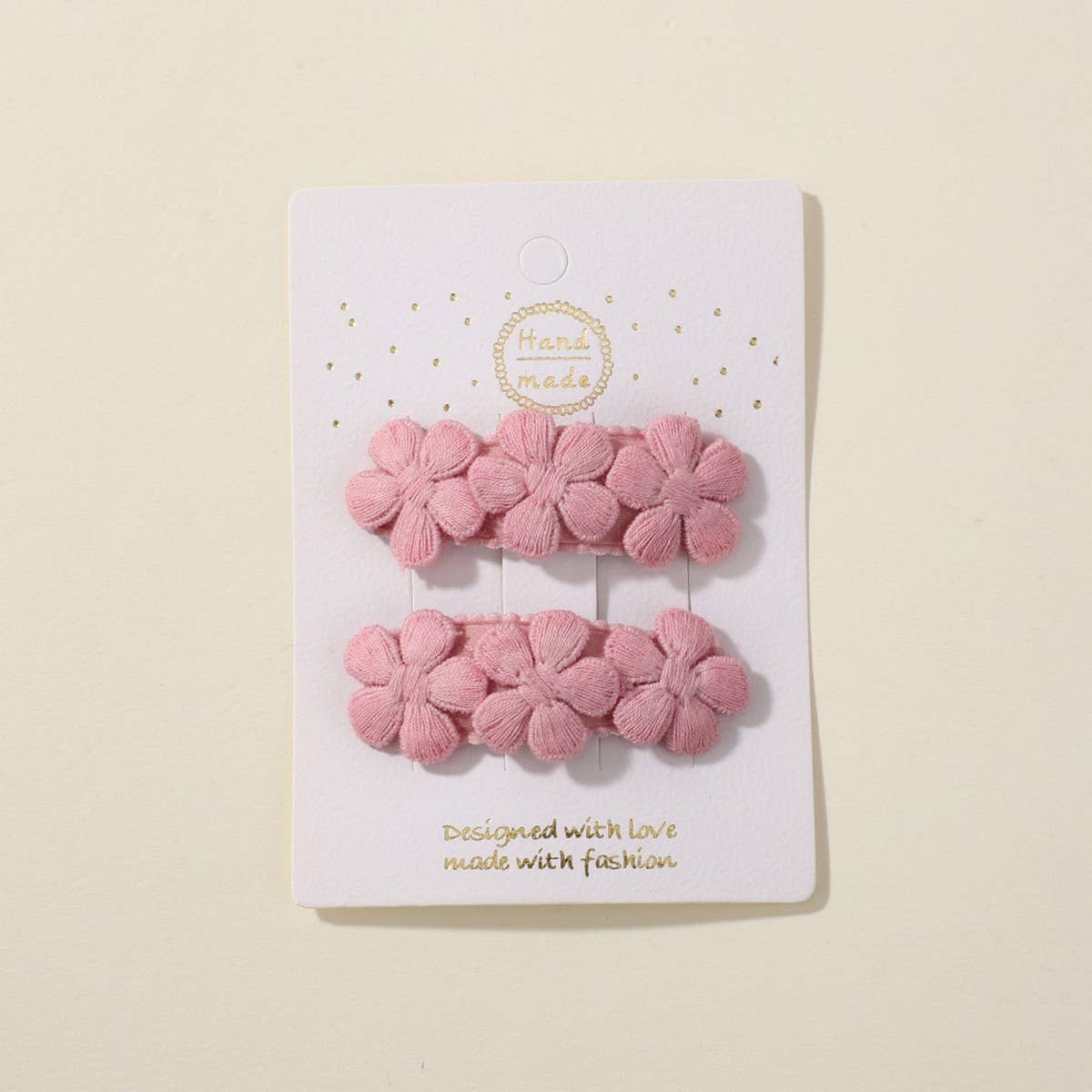 FIVE PETAL FLOWER HAIR CLIPS FOR KIDS HANDMADE_CWAHA6724