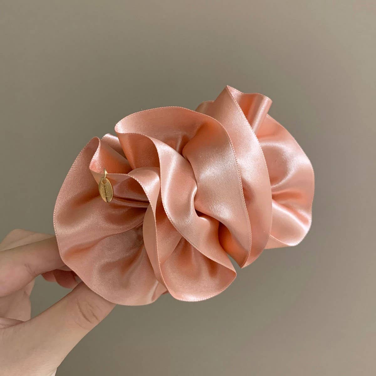 Satin Puff Hair Clip Bun Twist Claw Clip_Cwaha08221