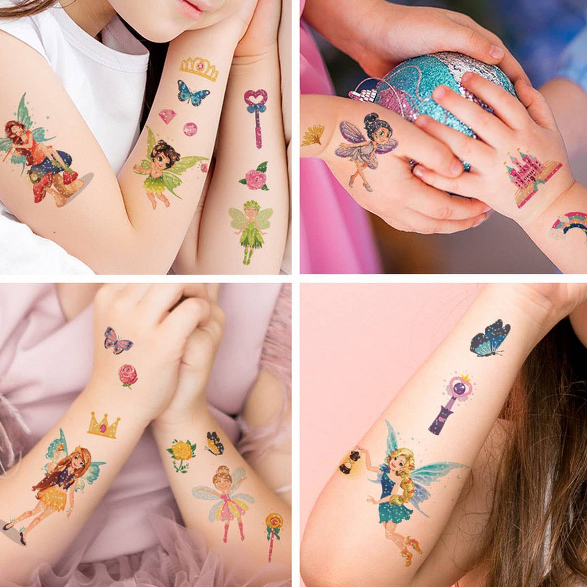 GLITTER FAIRY TATTOOS PRINCESS WATERPROOF SET_CWMM8381