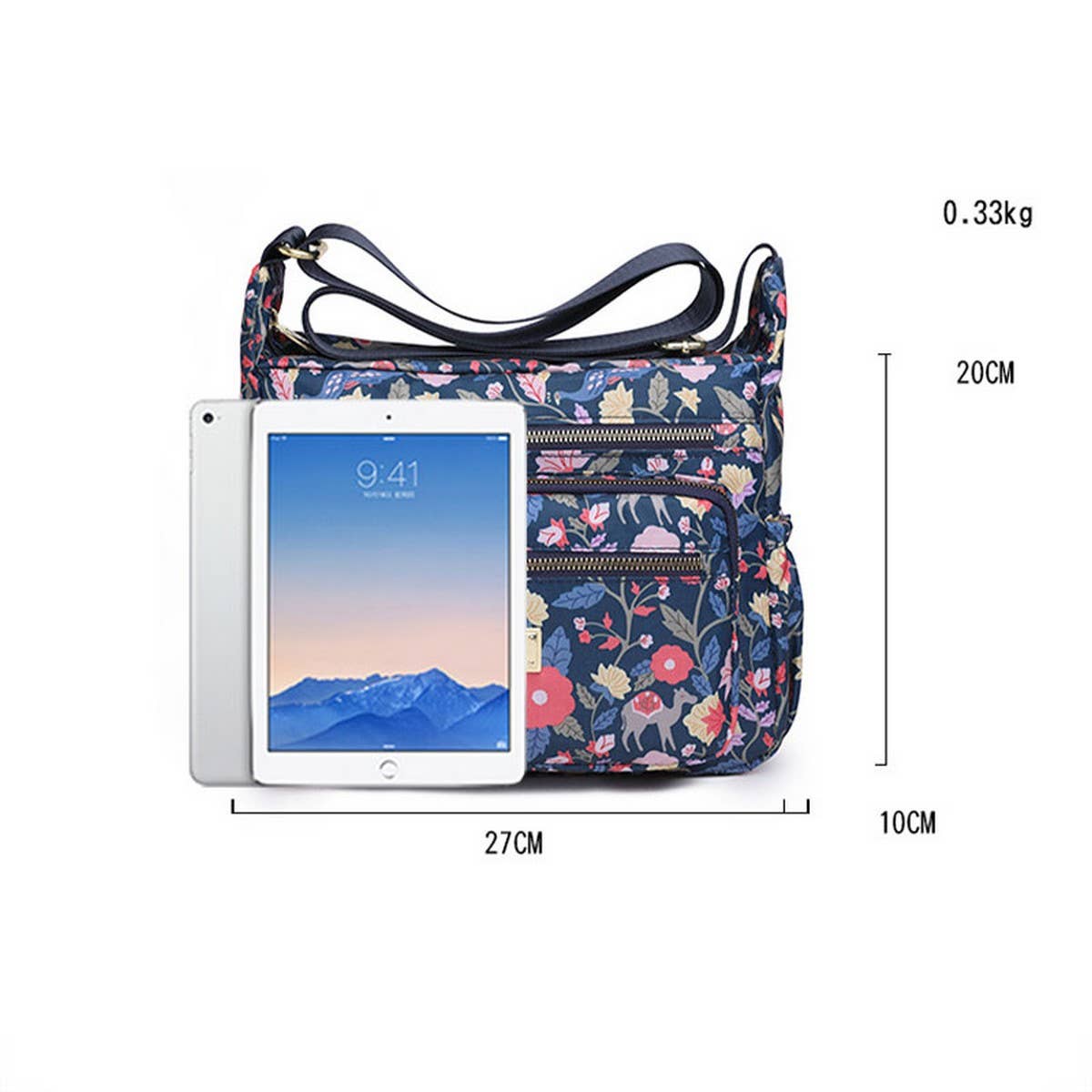 FASHION PRINTED NYLON SHOULDER CROSSBODY BAG_CWAB3526