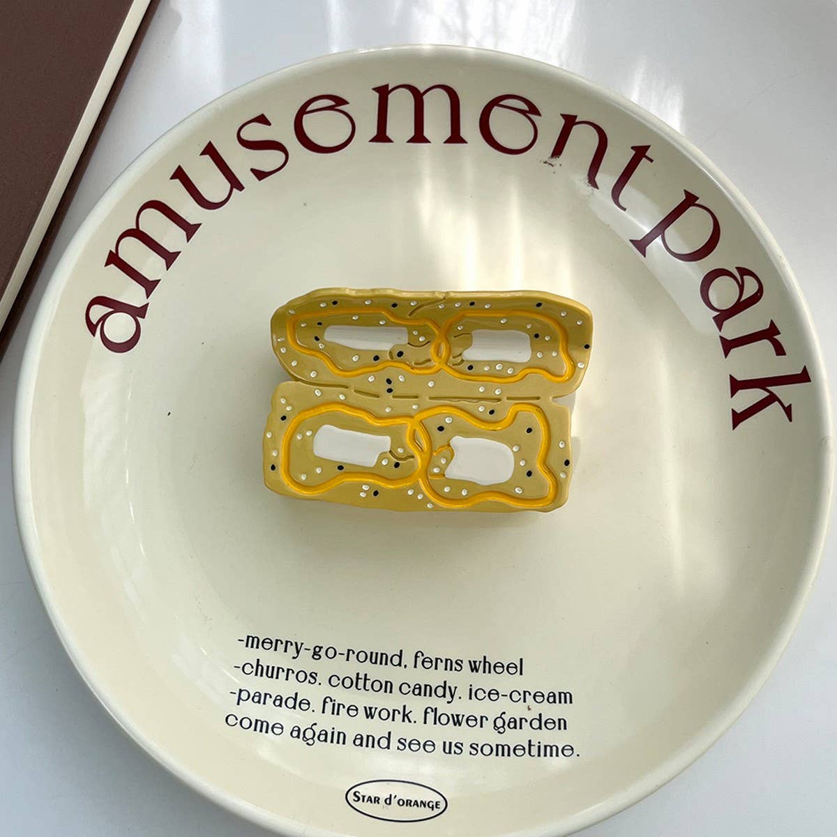 SWEET FRUIT CLAW CLIP CARROT APPLE PEAR HAIRPIN_CWAHA5909