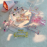 Floral Butterfly Claw Clip Sweet Pastel Hair Grip