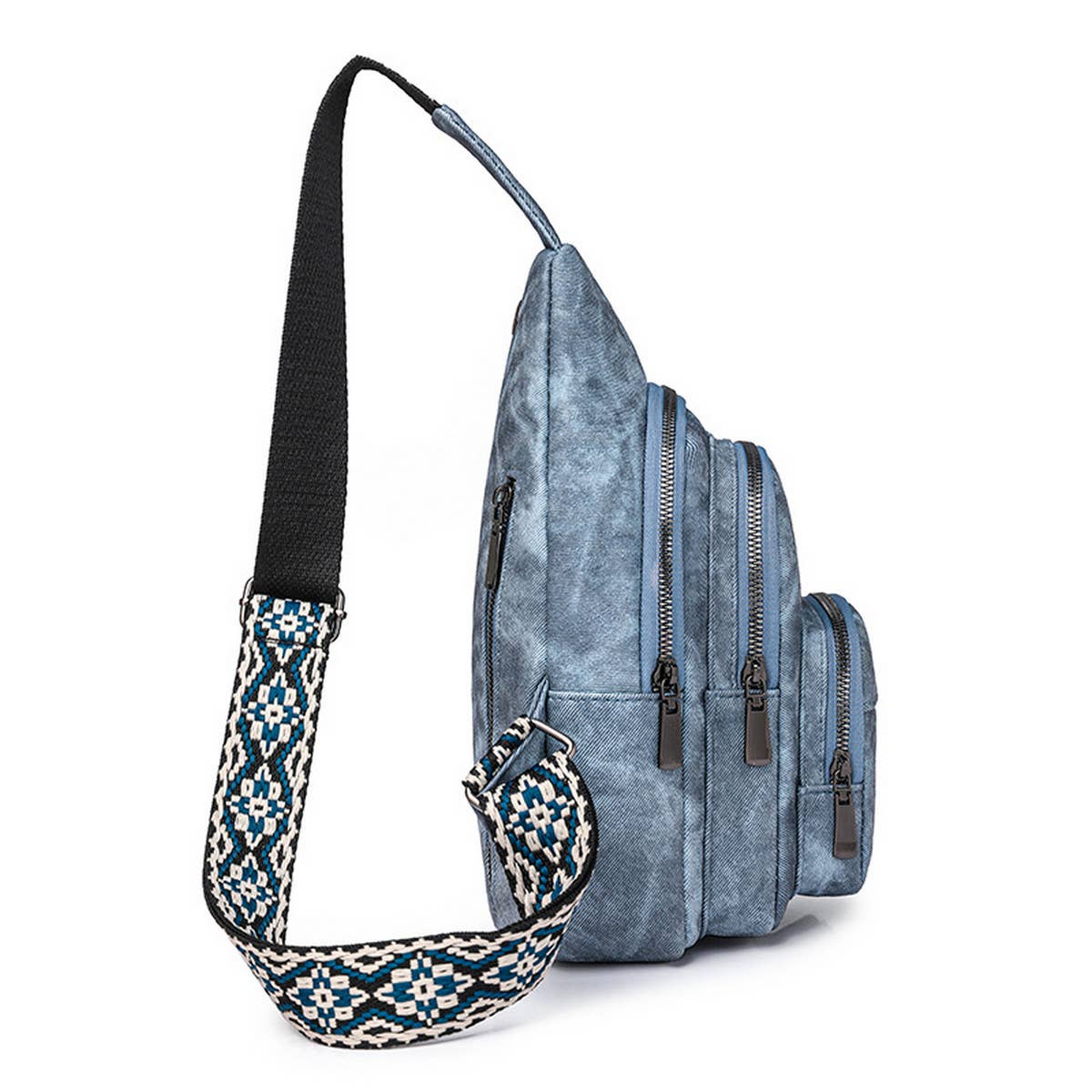 2024 NEW SIMPLE PU WAIST BAG MESSENGER BAG_CWAB2711