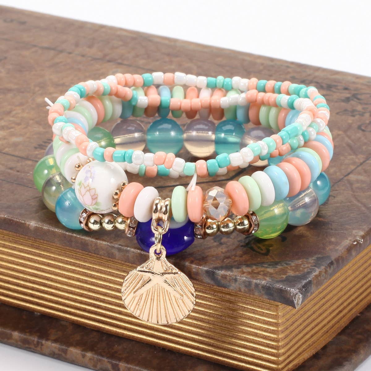 BOHEMIAN MULTI LAYERED EVIL EYE BRACELET_CWAJE2214