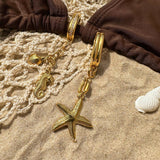 STAINLESS STEEL JEWELRY ACCESSORIES STARFISHPENDANT_CWMM4679