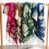 SOFT SCARF ELEGANT PRINT TASSEL WRAP FOR WOMEN_CWASC0918