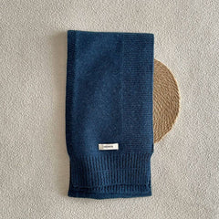 100% WOOL SOLID STRIPED KNIT SCARF UNISEX_CWASC2333