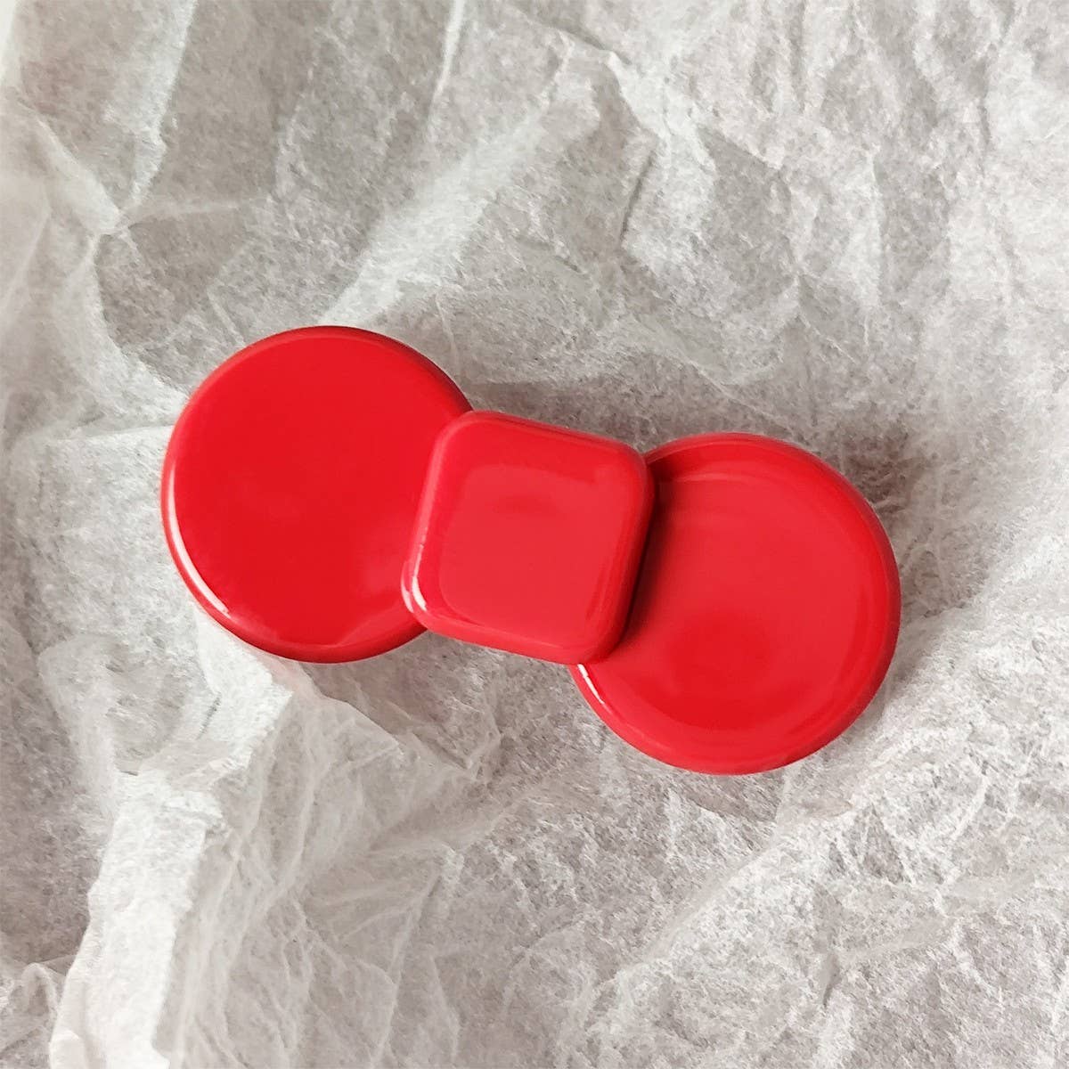 Cute Round Bow Hair Clip ? Colorful Duckbill Claw_Cwaha07186