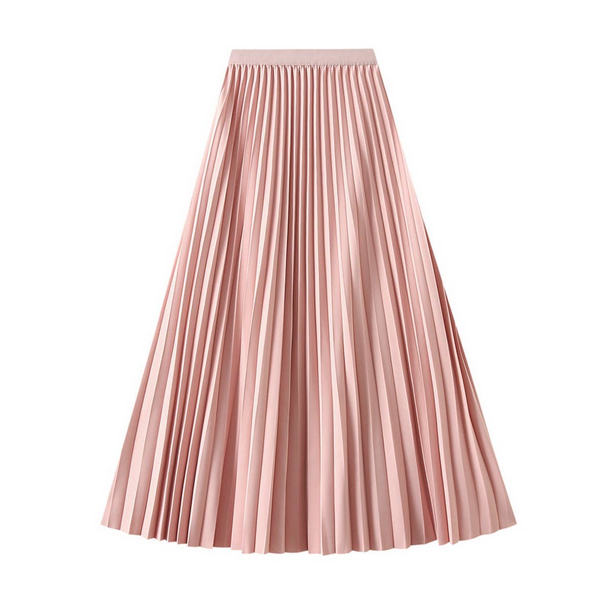 ACCORDION SKIRT LONG HIGH WAISTA LINE PLEATEDSKIRT_CWBMS0293