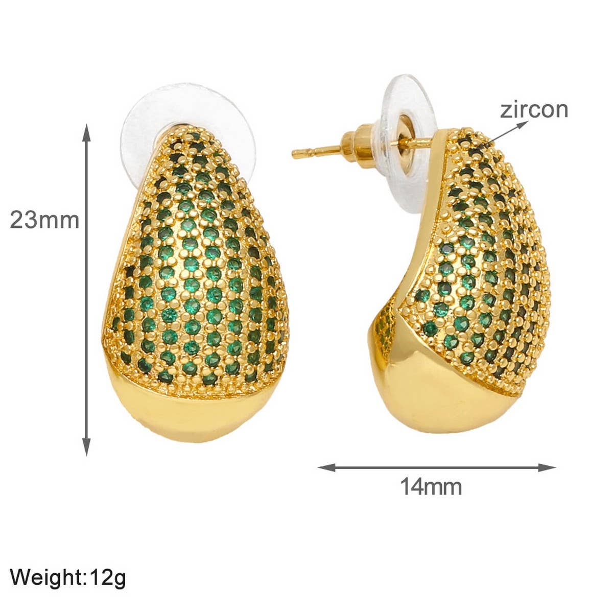 FASHIONABLE DROPLET SHAPED EARRINGS_CWAJE0976