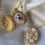 ARTISTIC PET OPEN AND CLOSE ALBUM BOX NECKLACE_CWMM5292
