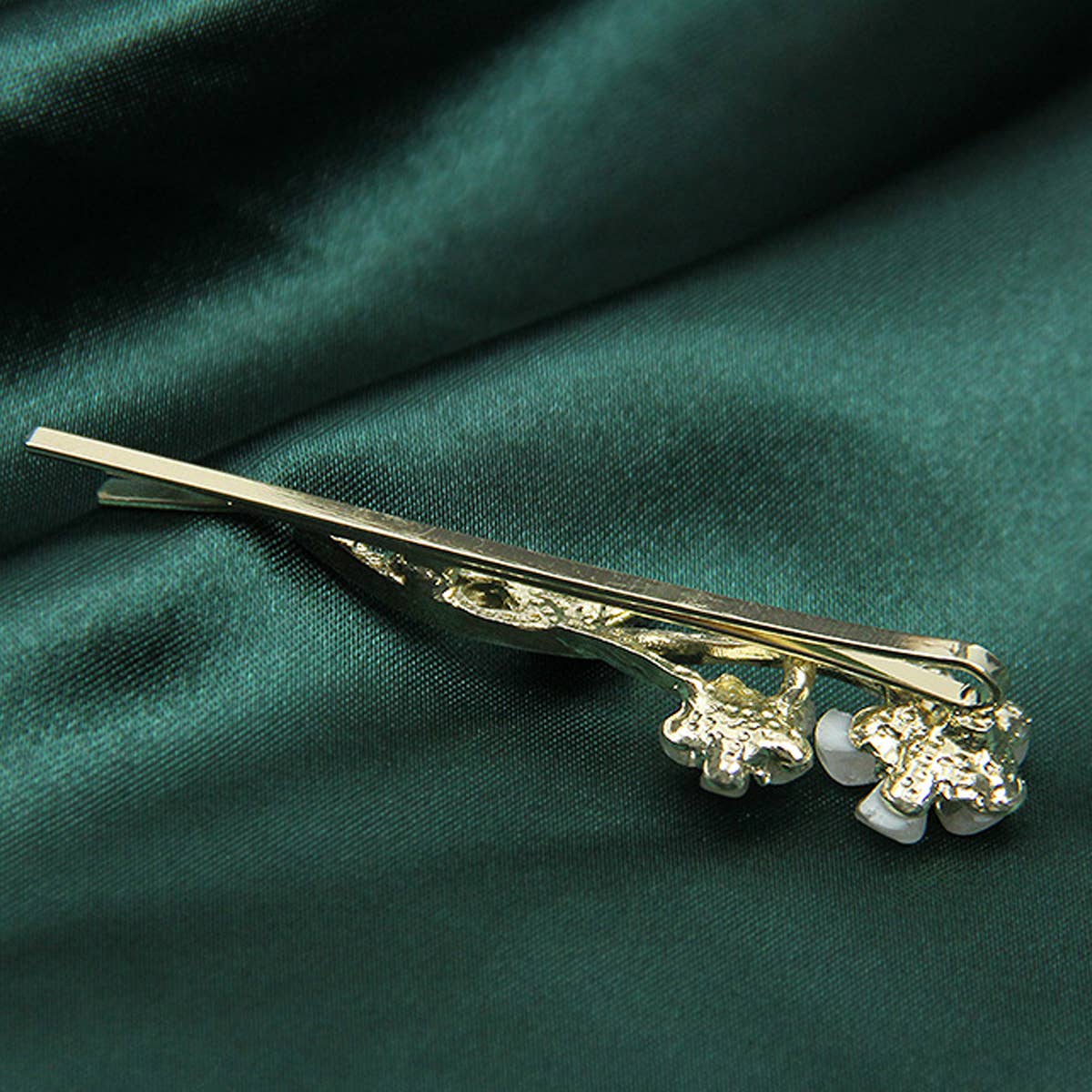 STYLISH FLOWER ALLOY HAIR PIN WITH PEARL_CWAHA1208