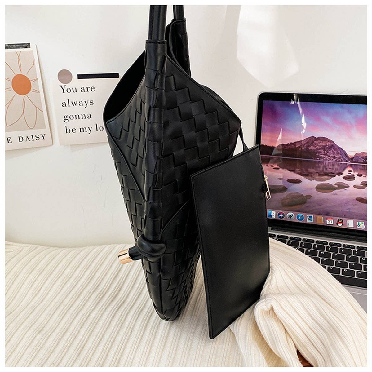 HAND WOVEN BAG STYLISH STRAW ARMPIT BAG FOR WOMEN_CWAB1913