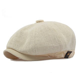 MENS NEW HOLLOW BREATHABLE FLAT CAP_CWAH1910